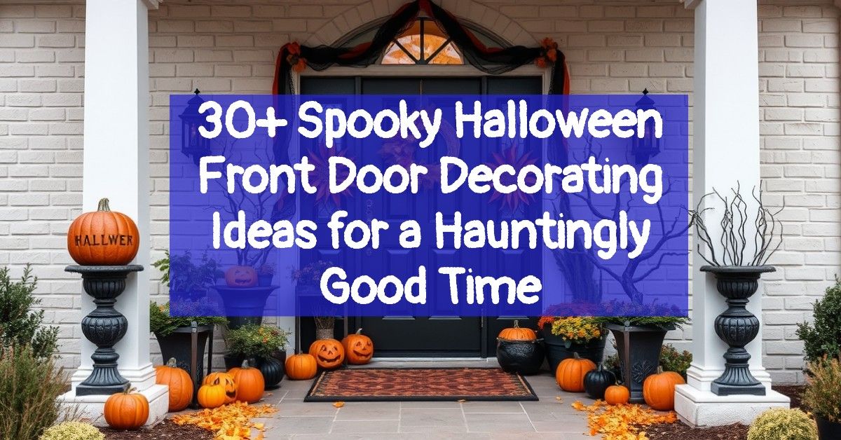 30+ Spooky Halloween Front Door Decorating Ideas for a Hauntingly Good Time