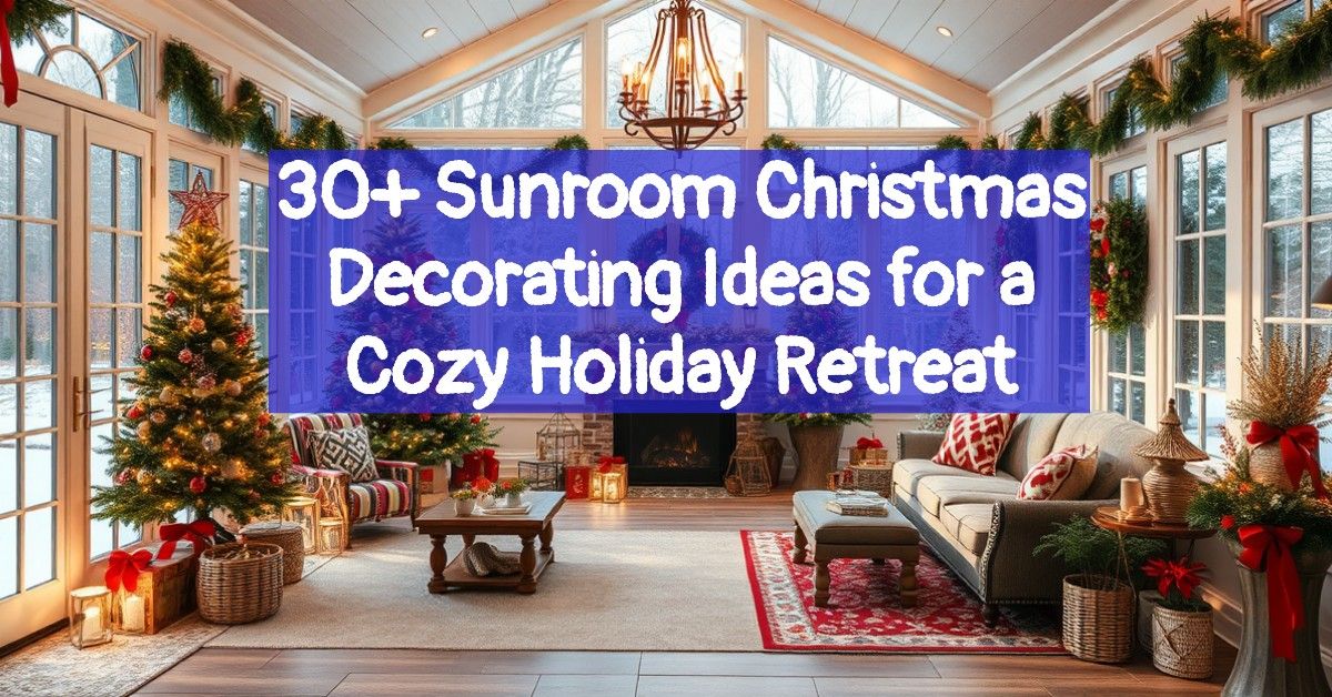 30+ Sunroom Christmas Decorating Ideas for a Cozy Holiday Retreat