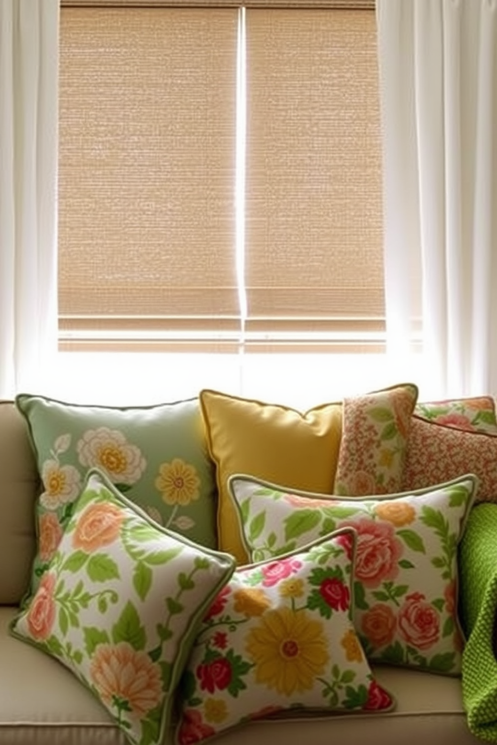 Brighten rooms with fresh white curtains. These lightweight drapes allow natural light to filter through while adding a touch of elegance to any space. Incorporate vibrant summer colors through decorative pillows and throws. Use floral patterns and bold hues to create a cheerful and inviting atmosphere.